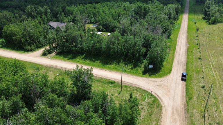 Aerial of the entrance of the division